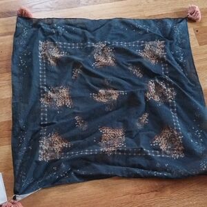 Treasure & Bond Black and Brown Scarf